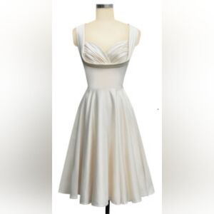 Trashy Diva Satin Honey Dress, in cream, size 16